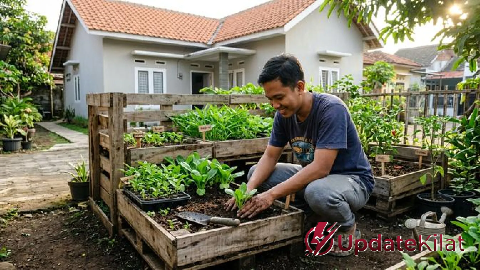 Ubah Limbah Jadi Berkah: Panduan Lengkap Membuat Kebun Sayur Mini dari Palet Bekas yang Estetik