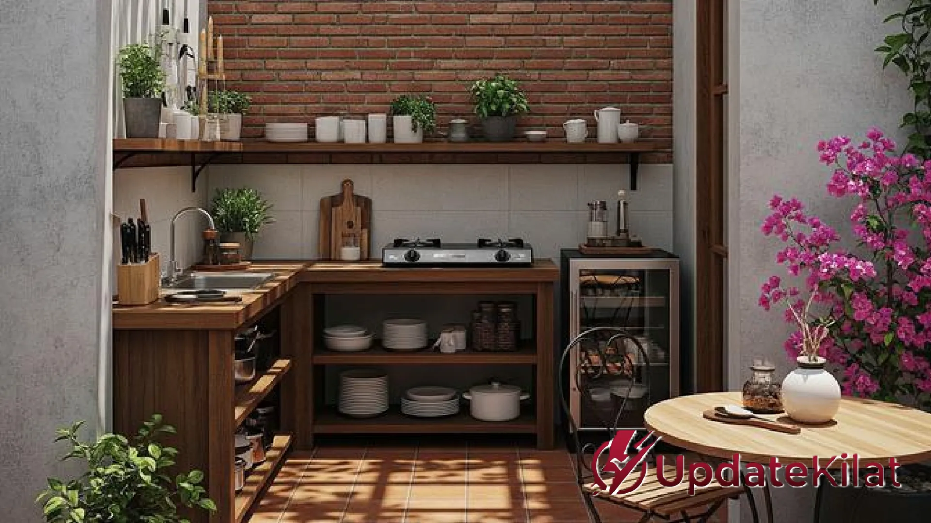 6 Inspirasi Desain Dapur Terbuka Rumah Type 45: Solusi Hunian Lega, Sejuk, dan Estetik