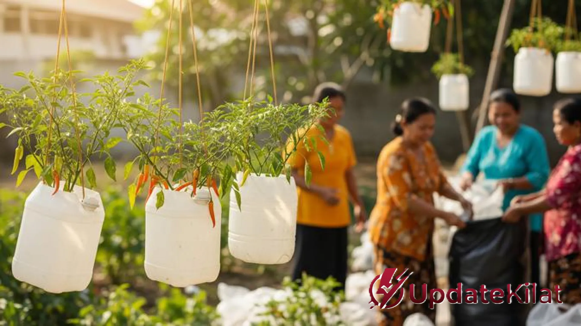 Transformasi Limbah Jadi Rupiah: 7 Kreasi Kebun Cabai Galon Gantung Ala Ibu-Ibu Bank Sampah yang Estetik dan Produktif