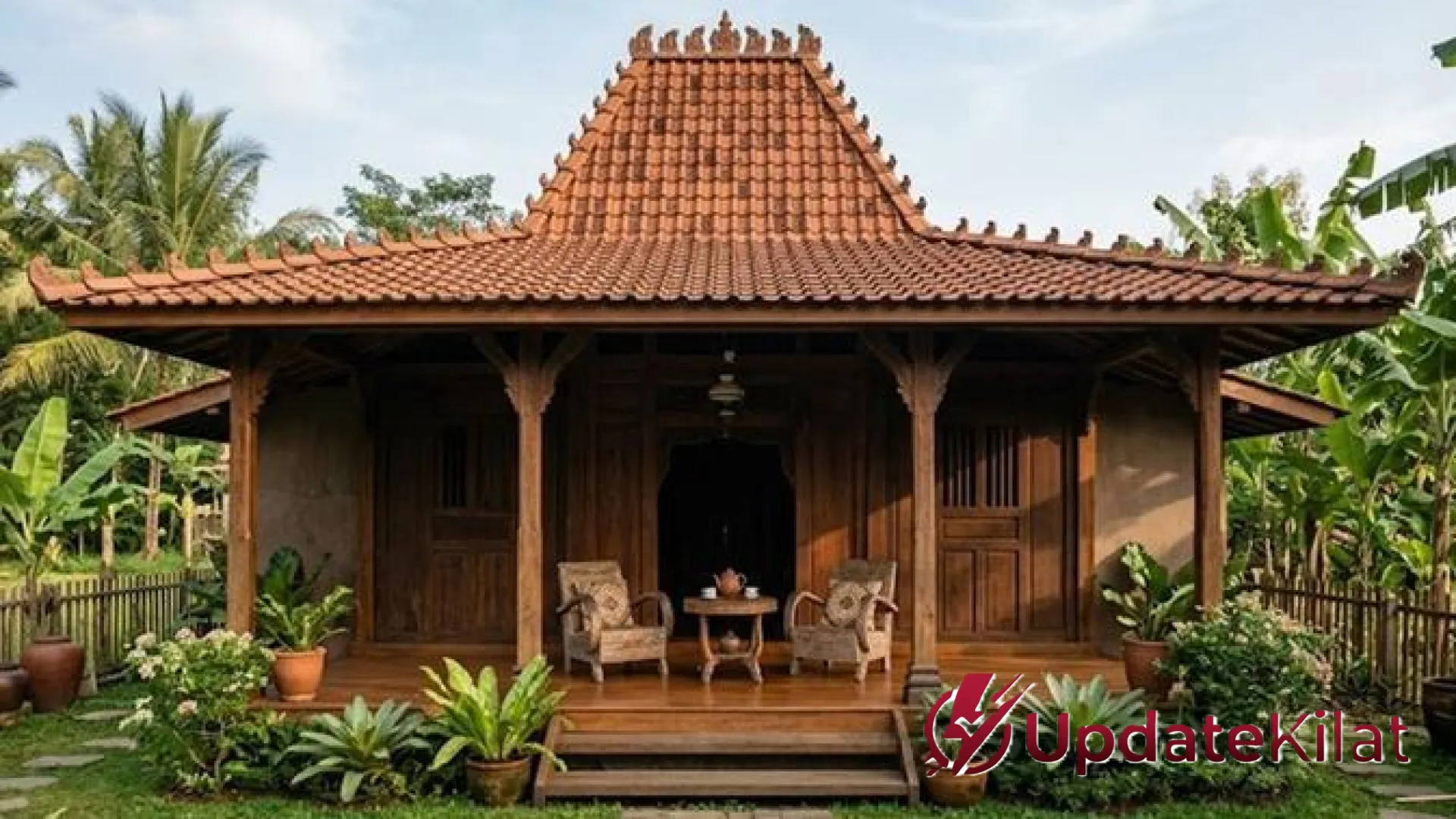7 Inspirasi Rumah Joglo Sederhana dengan Teras dan Taman: Hunian Teduh yang Sempurna untuk Masa Tua