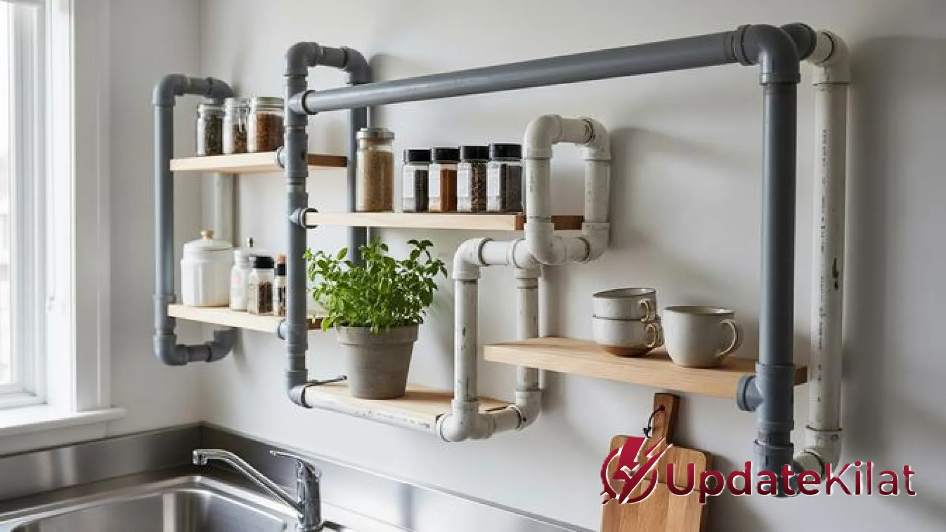 Transformasi Pipa Bekas: 8 Ide Rak Dapur Kreatif yang Hemat Tempat dan Estetik