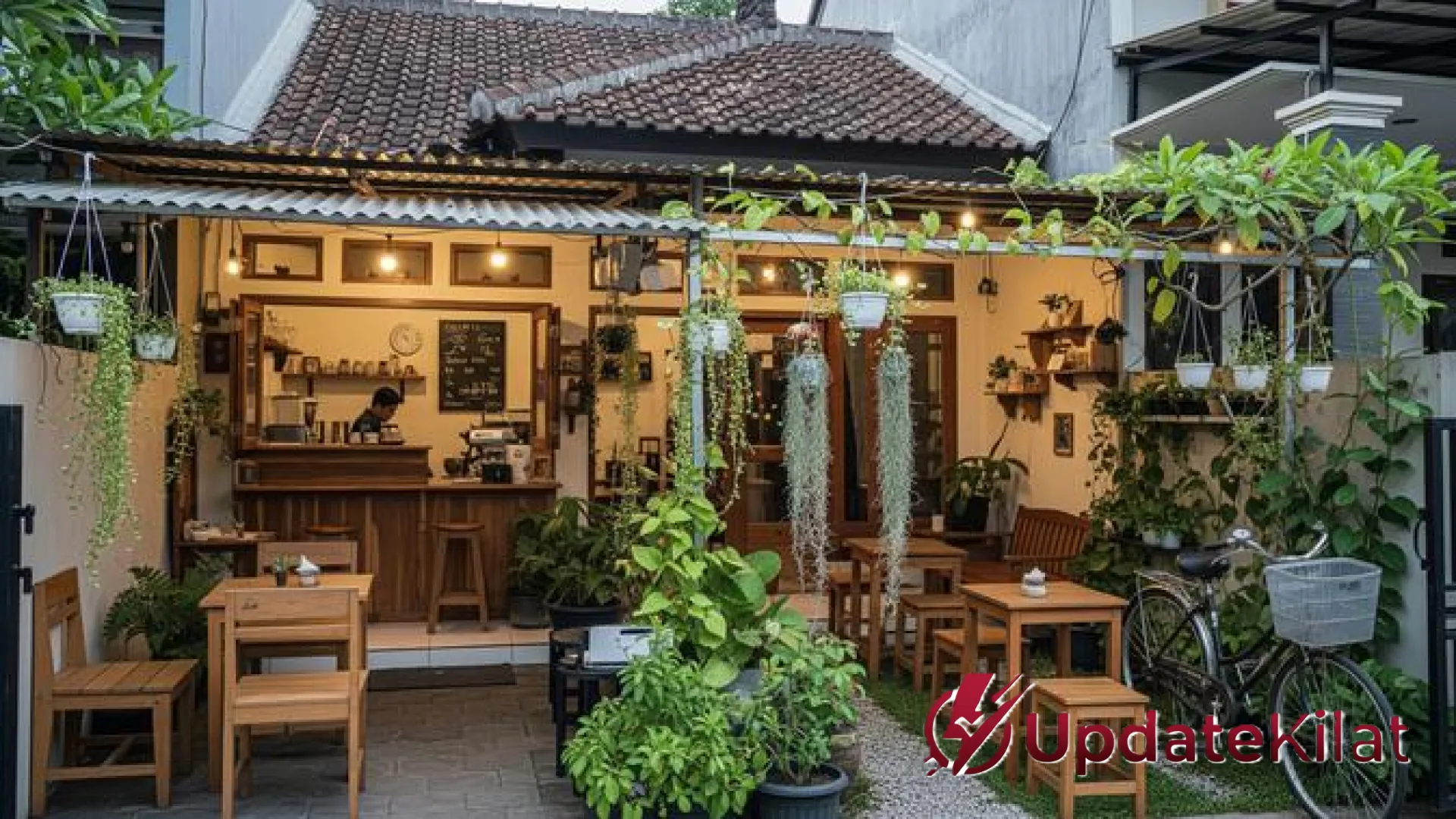 7 Inspirasi Desain Warung Kopi Kecil Depan Rumah ala Cafe Kebun: Estetik, Hemat Lahan, dan Menguntungkan