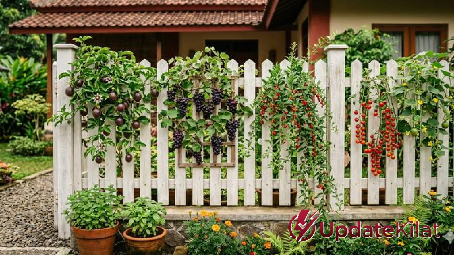 Transformasi Pagar Jadi Kebun Mini: 8 Tanaman Rambat Buah Paling Estetik dan Produktif