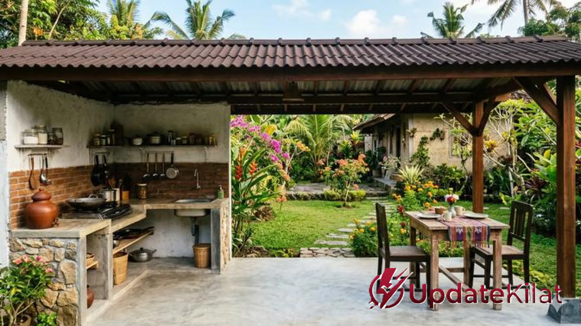 8 Inspirasi Dapur Outdoor untuk Rumah Kecil di Desa: Memadukan Estetika Modern dengan Kehangatan Alam