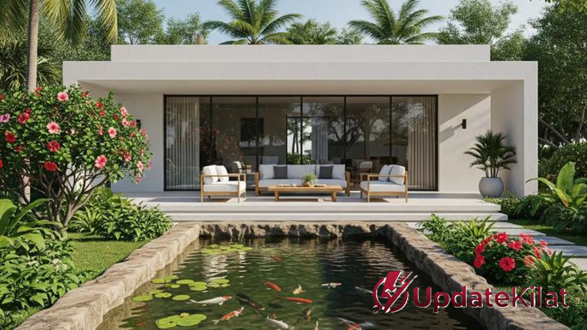 7 Inspirasi Desain Rumah Desa dengan Kolam Ikan Depan Teras: Hadirkan Simfoni Alam yang Menenangkan