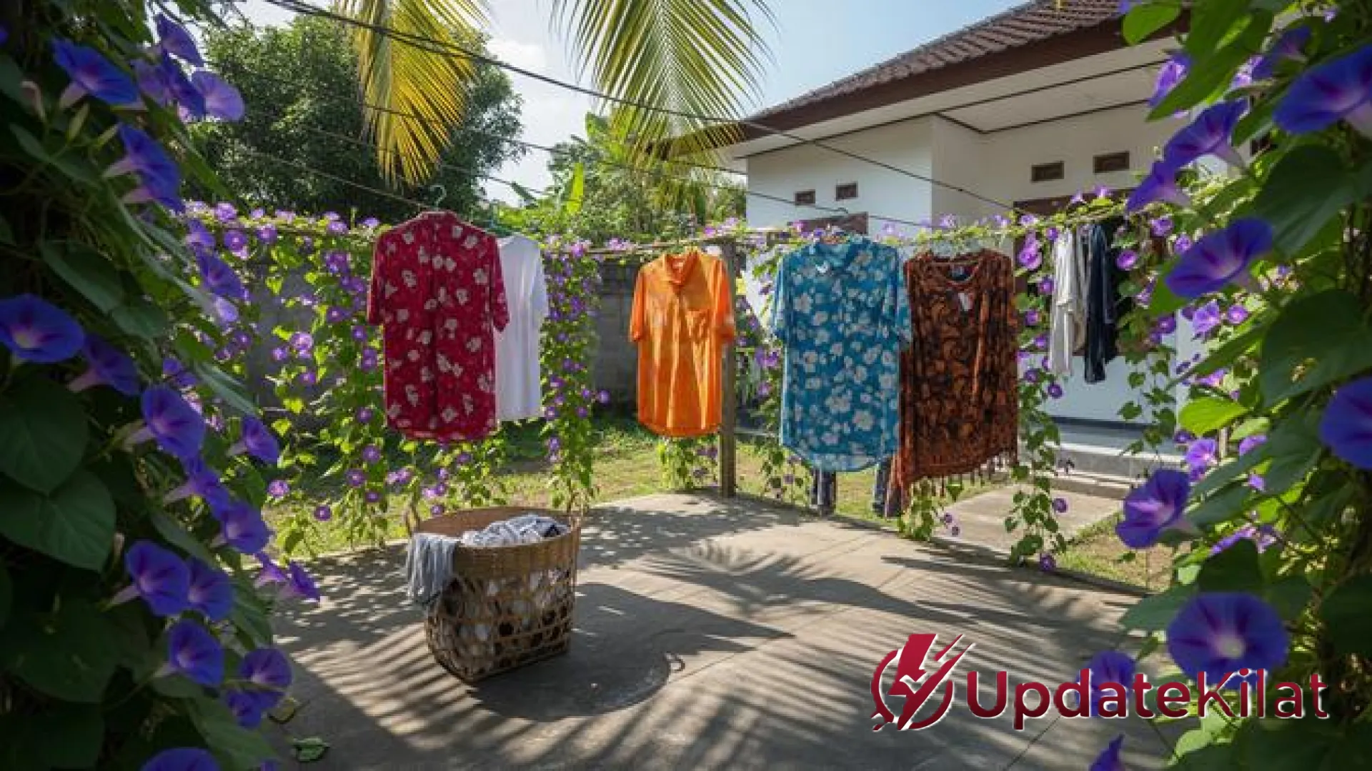 10 Inspirasi Area Jemuran dengan Tanaman Rambat: Solusi Hunian Estetik, Sejuk, dan Menyegarkan