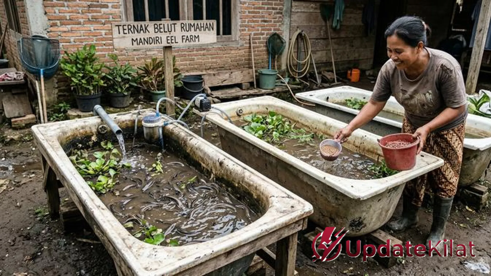 Sulap Bak Mandi Bekas Jadi Cuan: Panduan Lengkap Ternak Belut untuk Pemula dengan Modal Minim