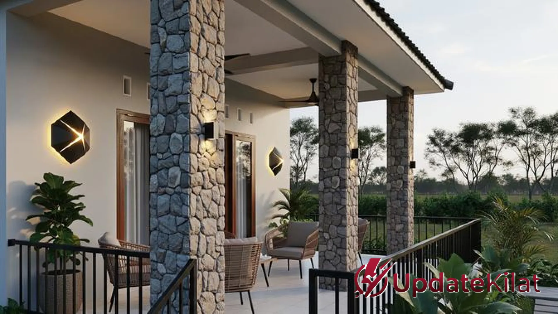 Transformasi Estetik: 7 Inspirasi Desain Teras Rumah Kampung dengan Pilar Minimalis yang Menawan