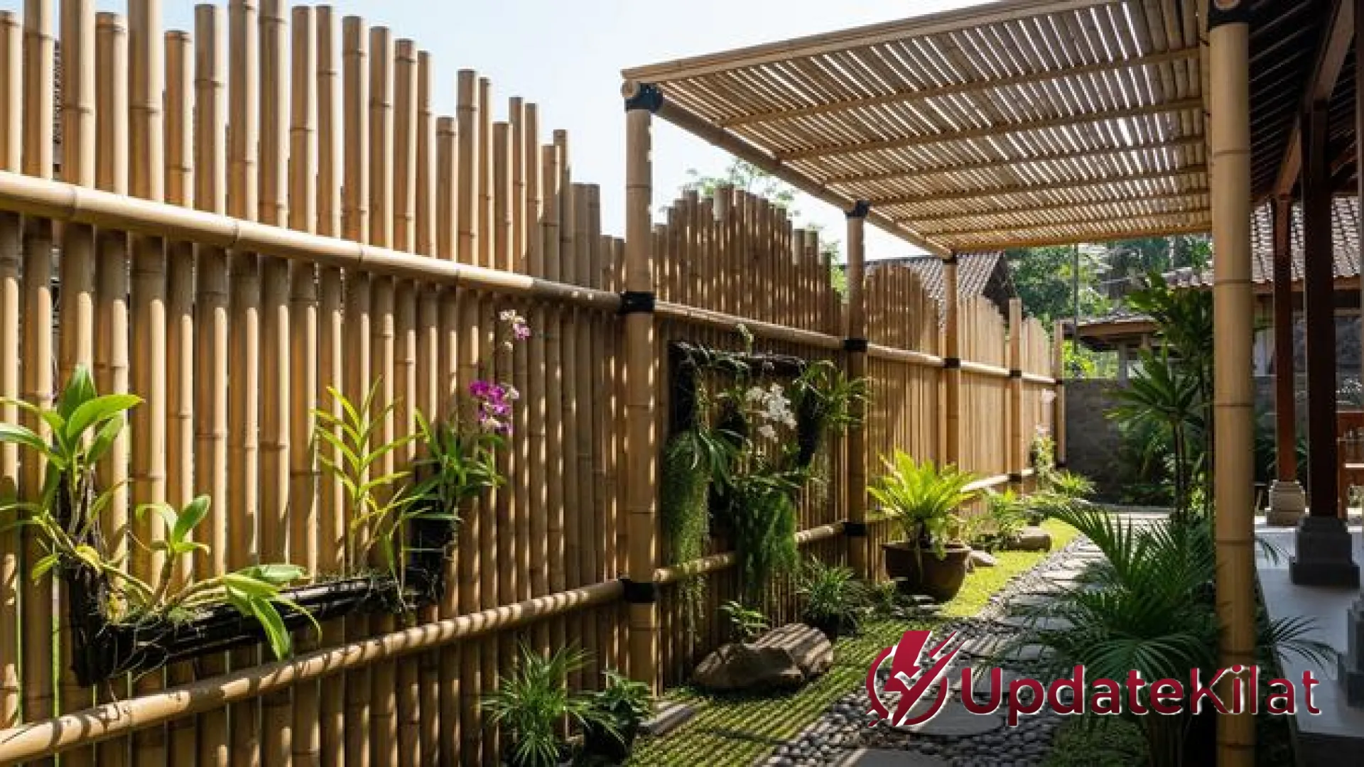 9 Inspirasi Pagar Bambu Multifungsi: Solusi Estetik untuk Kebun dan Peneduh Halaman yang Alami
