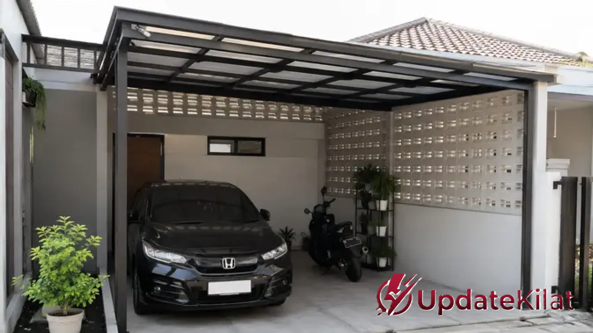 9 Inspirasi Desain Garasi Rumah dengan Roster: Solusi Cerdas Sirkulasi Udara Optimal dan Estetika Modern