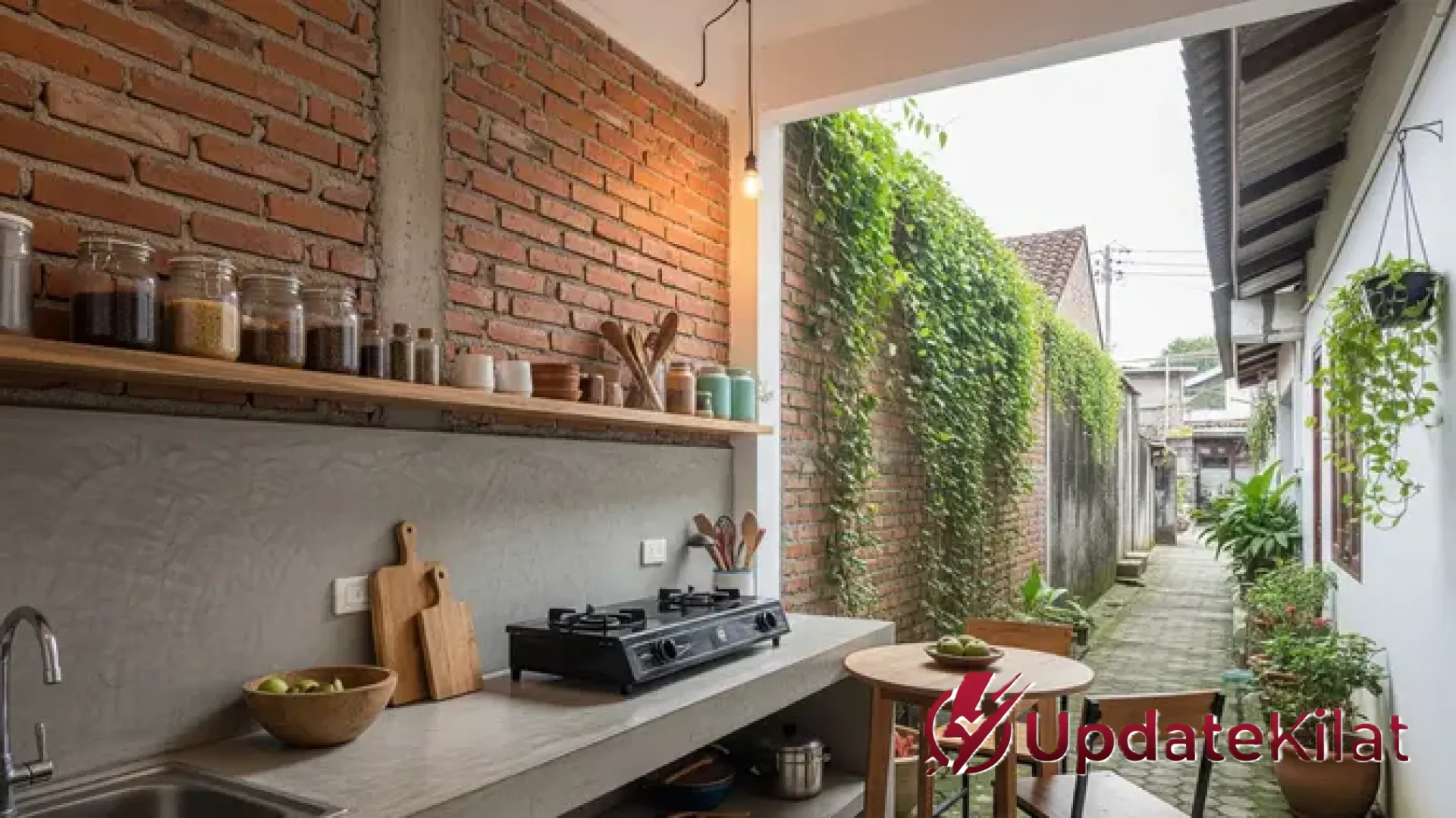 9 Inspirasi Model Dapur Semi Outdoor untuk Rumah Kampung: Estetik, Segar, dan Bebas Pengap