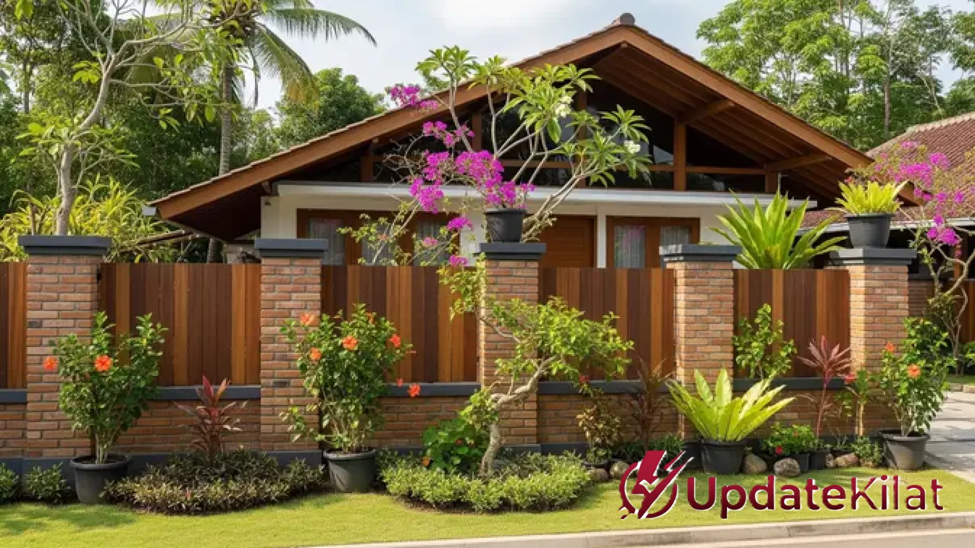 9 Inspirasi Pagar Bata Tempel Eksklusif untuk Rumah Desa Modern: Tampilan Elegan, Estetik, dan Kokoh