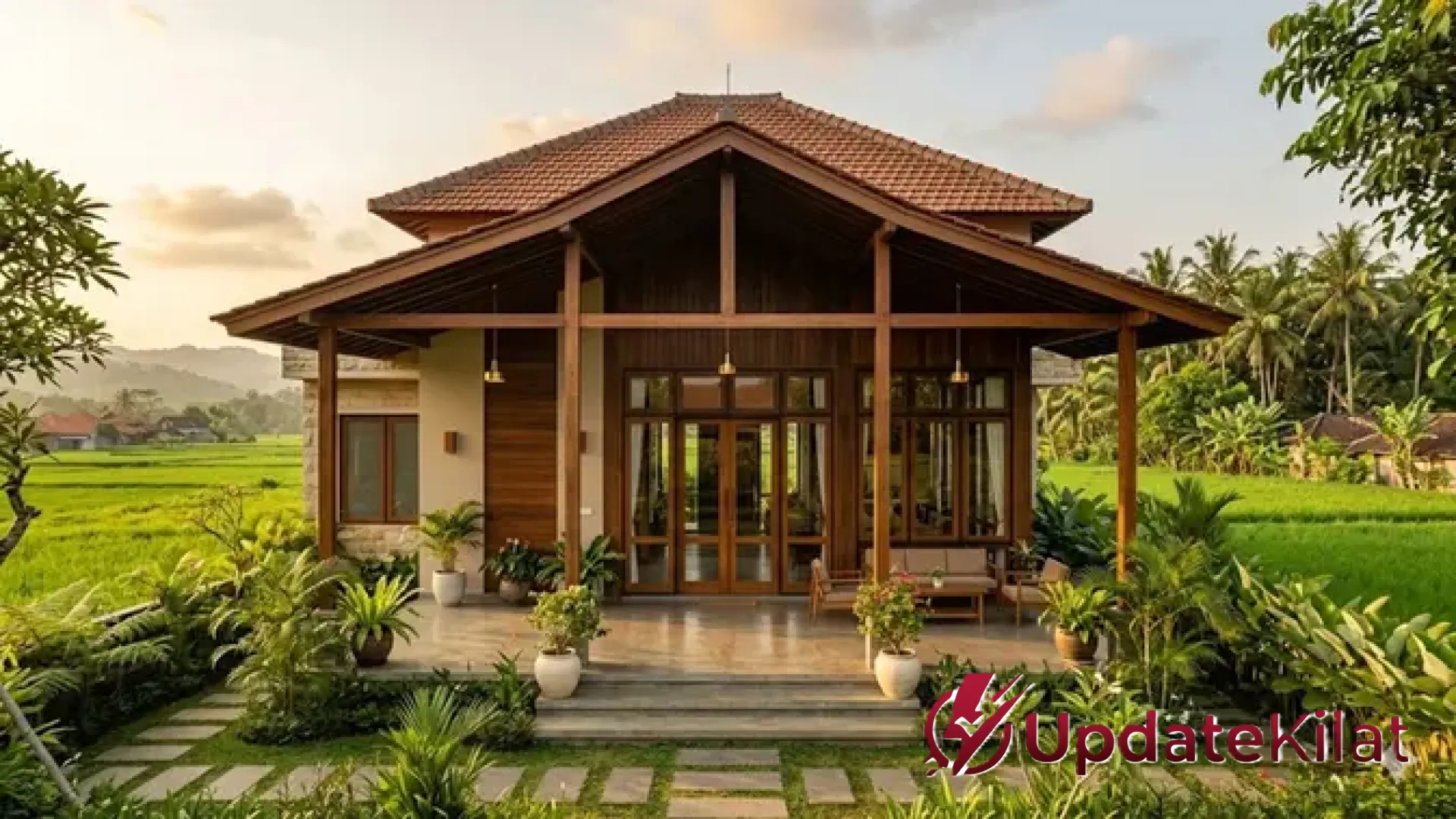8 Inspirasi Fasad Rumah Desa ala Juragan Sawah: Estetika Mewah yang Tetap Membumi dan Elegan