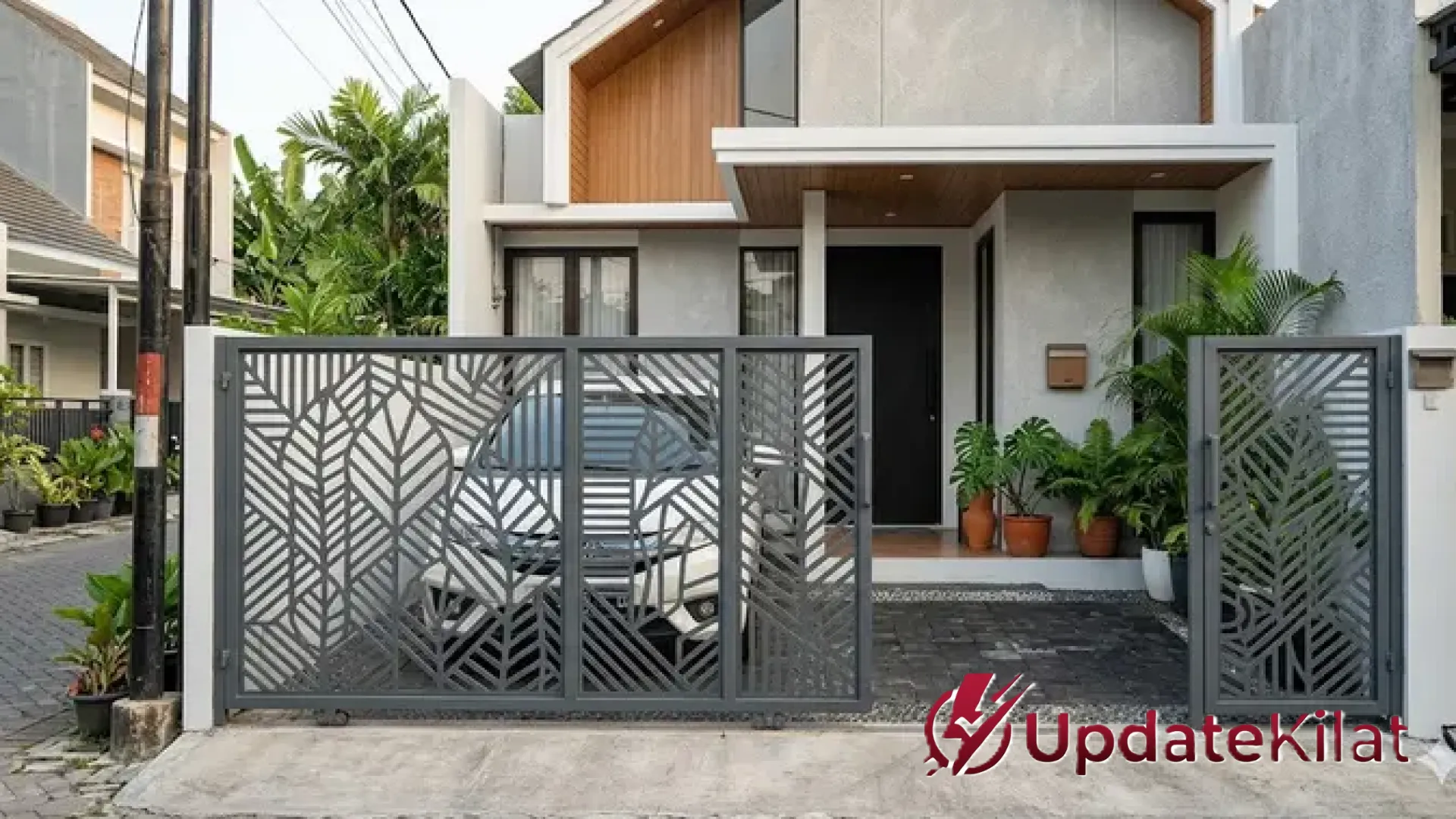 6 Inspirasi Pagar Rumah Modern dengan Pintu Geser untuk Lahan Terbatas: Elegan dan Hemat Ruang
