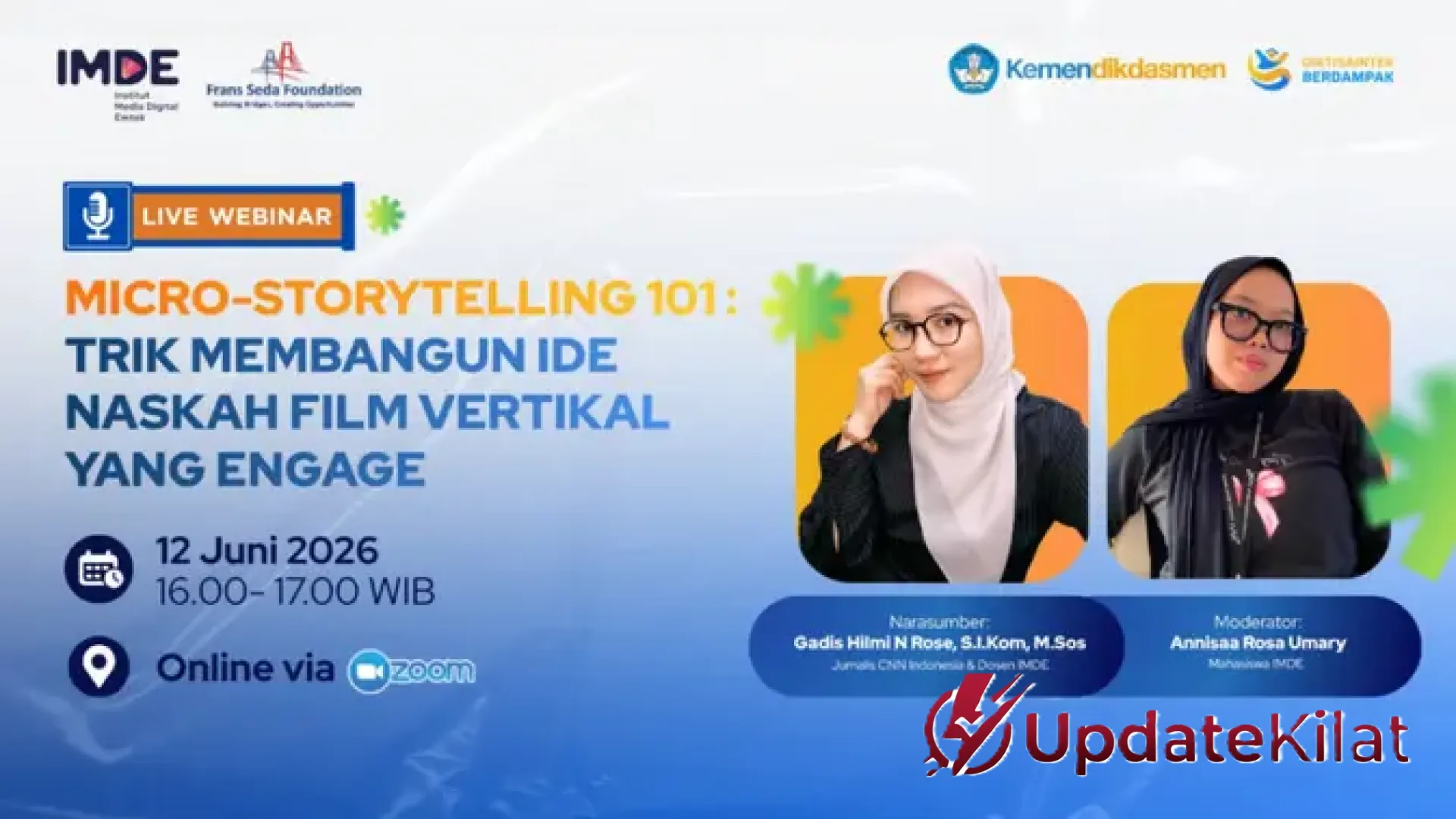 Revolusi Layar Tegak: Mengupas Tuntas Seni Micro-Storytelling dalam Film Vertikal Bareng IMDE dan Frans Seda Foundation