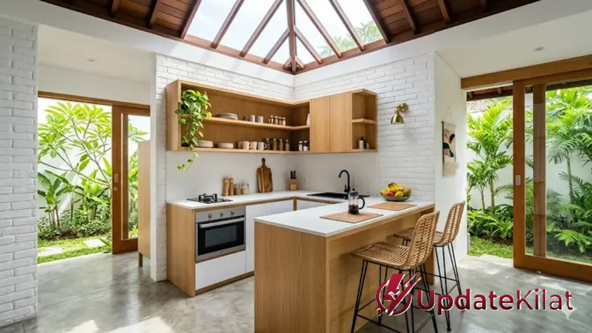 Sirkulasi Segar dan Estetika Alami: 7 Inspirasi Dapur Terbuka Menyatu dengan Taman untuk Hunian Modern