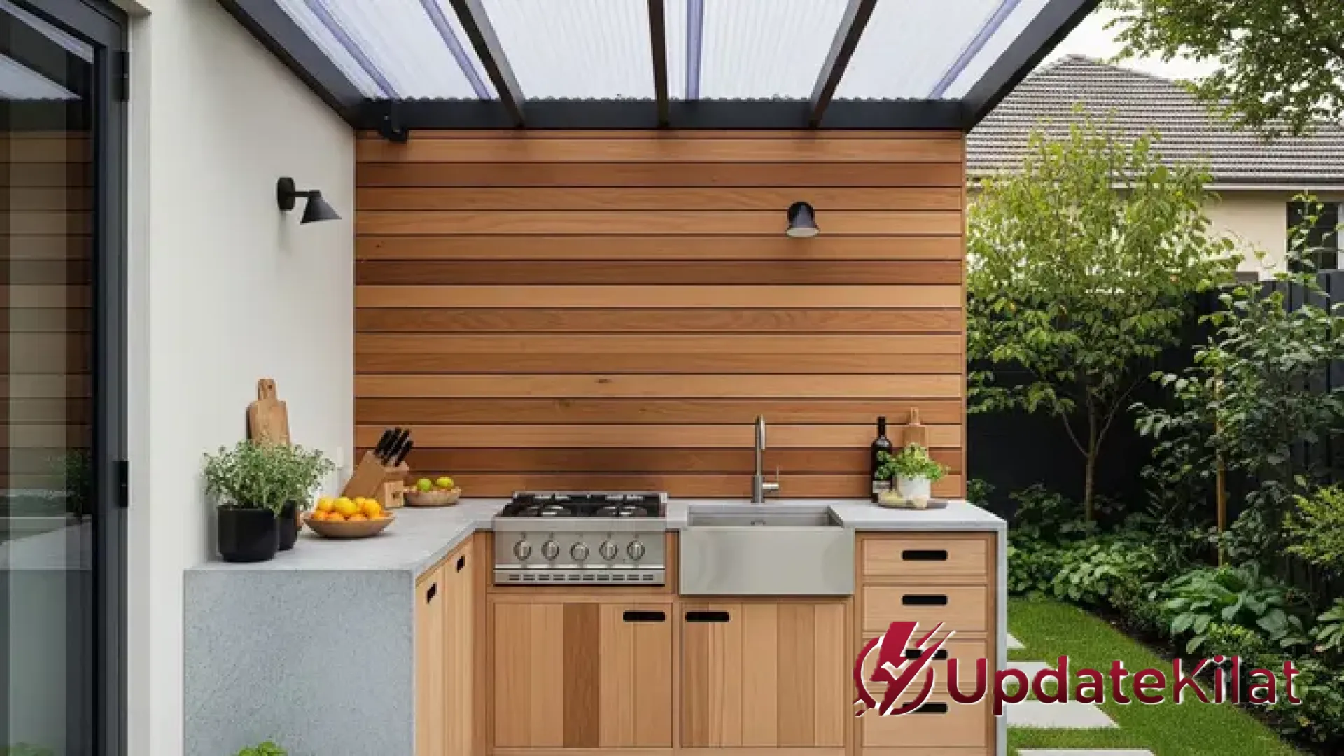 7 Inspirasi Desain Dapur Belakang Rumah Anti Tempias: Tetap Nyaman Memasak Meski Hujan Deras