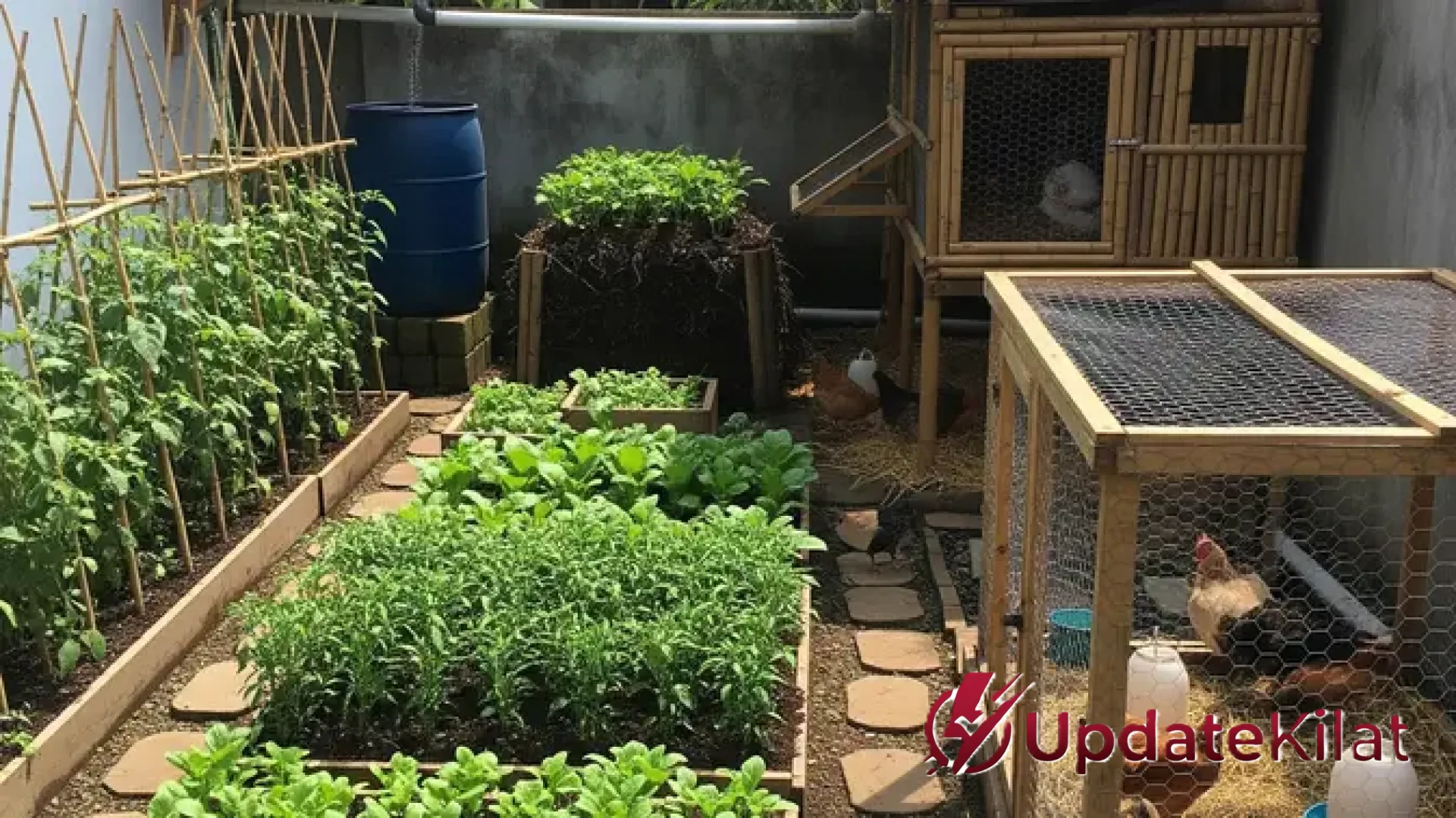 Harmoni Lahan Sempit: 8 Strategi Integrasi Kebun Sayur dan Ternak yang Hemat, Produktif, dan Mandiri Pangan