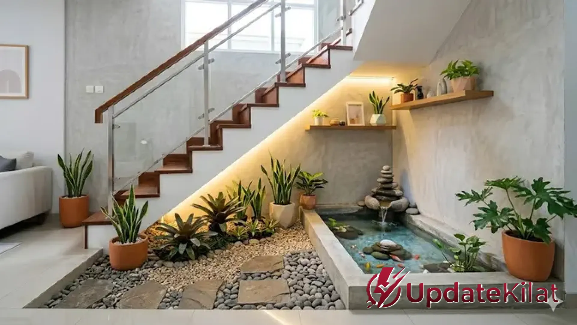 9 Inspirasi Taman Kering dan Kolam Ikan Sudut: Solusi Estetik yang Low-Maintenance untuk Hunian Modern