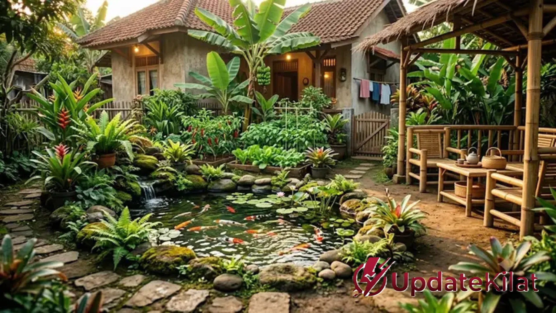 Transformasi Pekarangan Impian: 7 Inspirasi Desain Kolam, Kebun, dan Area Santai yang Estetik serta Produktif