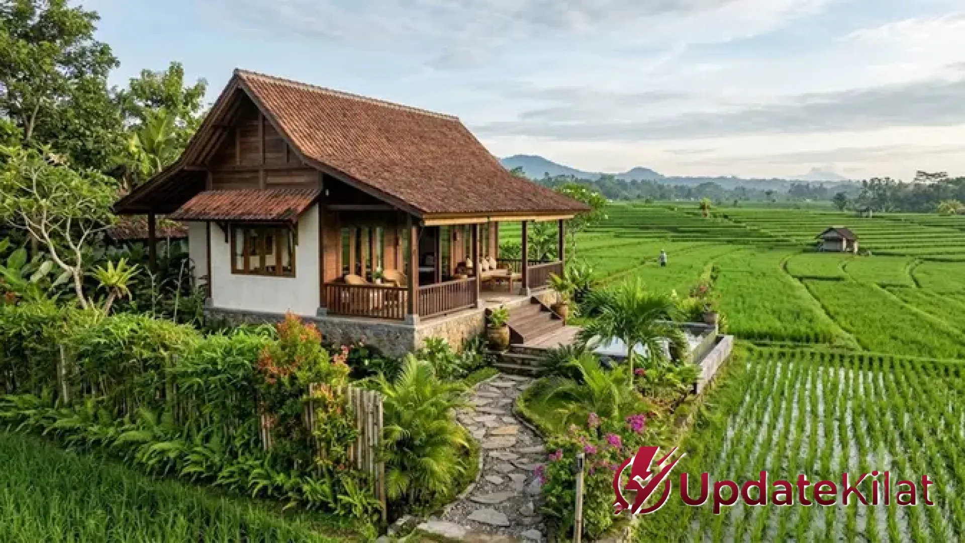 Estetika dan Privasi: 9 Inspirasi Desain Rumah dengan Pemandangan Sawah yang Menenangkan