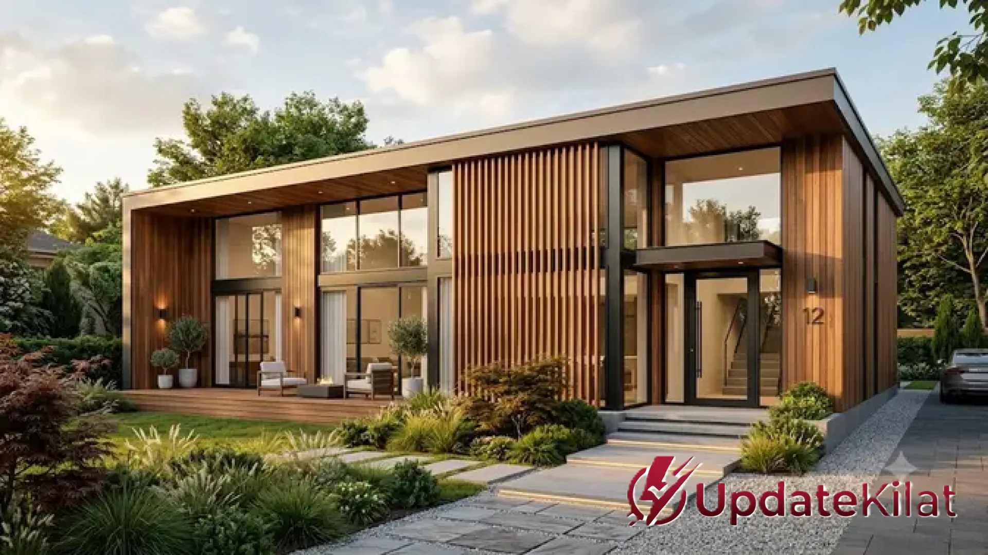 8 Inspirasi Fasad Kayu dan Kaca: Simfoni Estetika untuk Hunian Modern yang Hangat dan Mewah