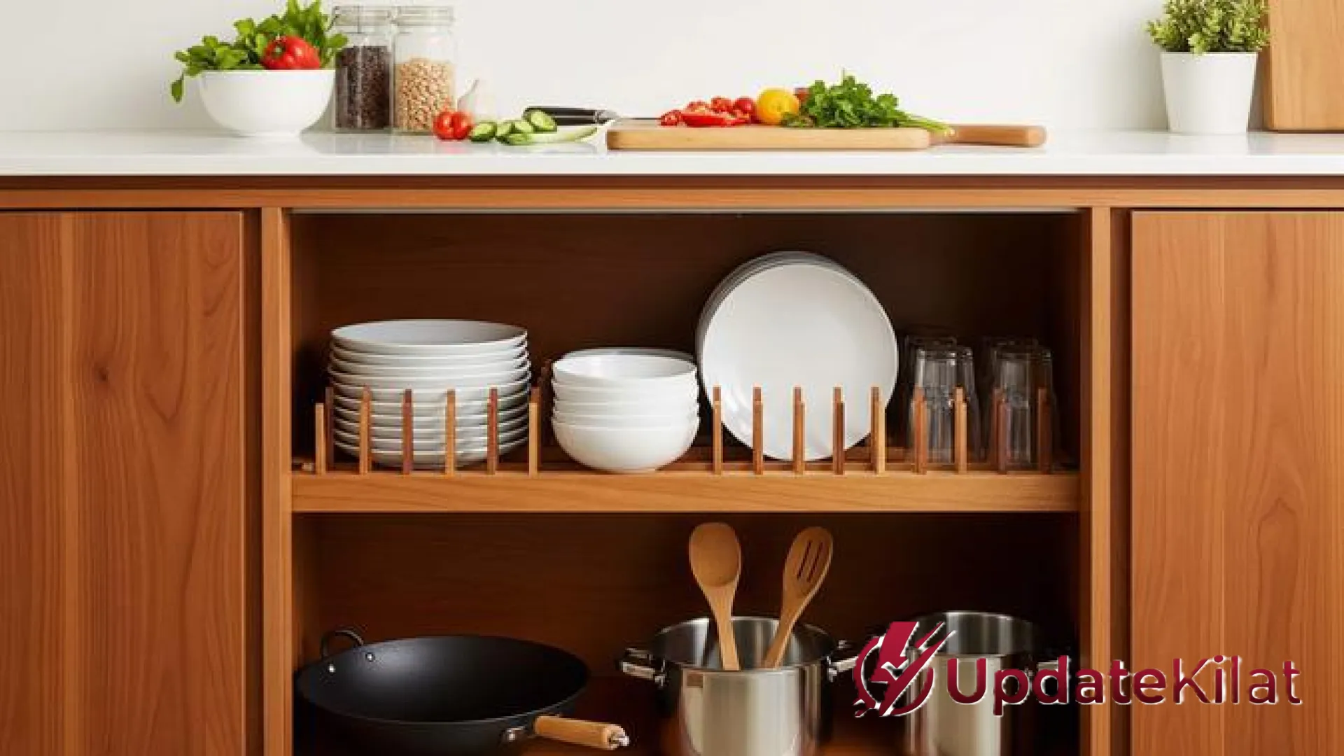 6 Inspirasi Rak Piring Kayu Estetik: Solusi Dapur Rapi Nan Fungsional