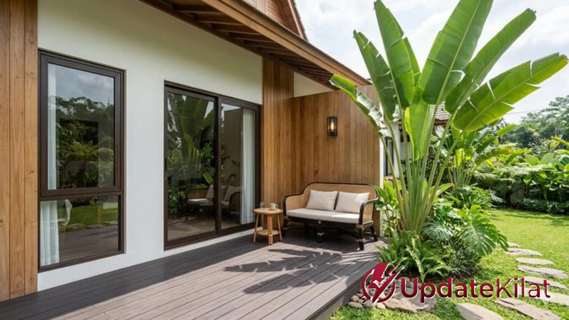 7 Inspirasi Desain Teras dengan Pohon Rimbun Tahan Panas, Bikin Hunian Sejuk Bak Oase Pribadi